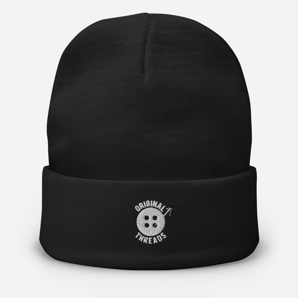 BLACK LOGO BEANIE
