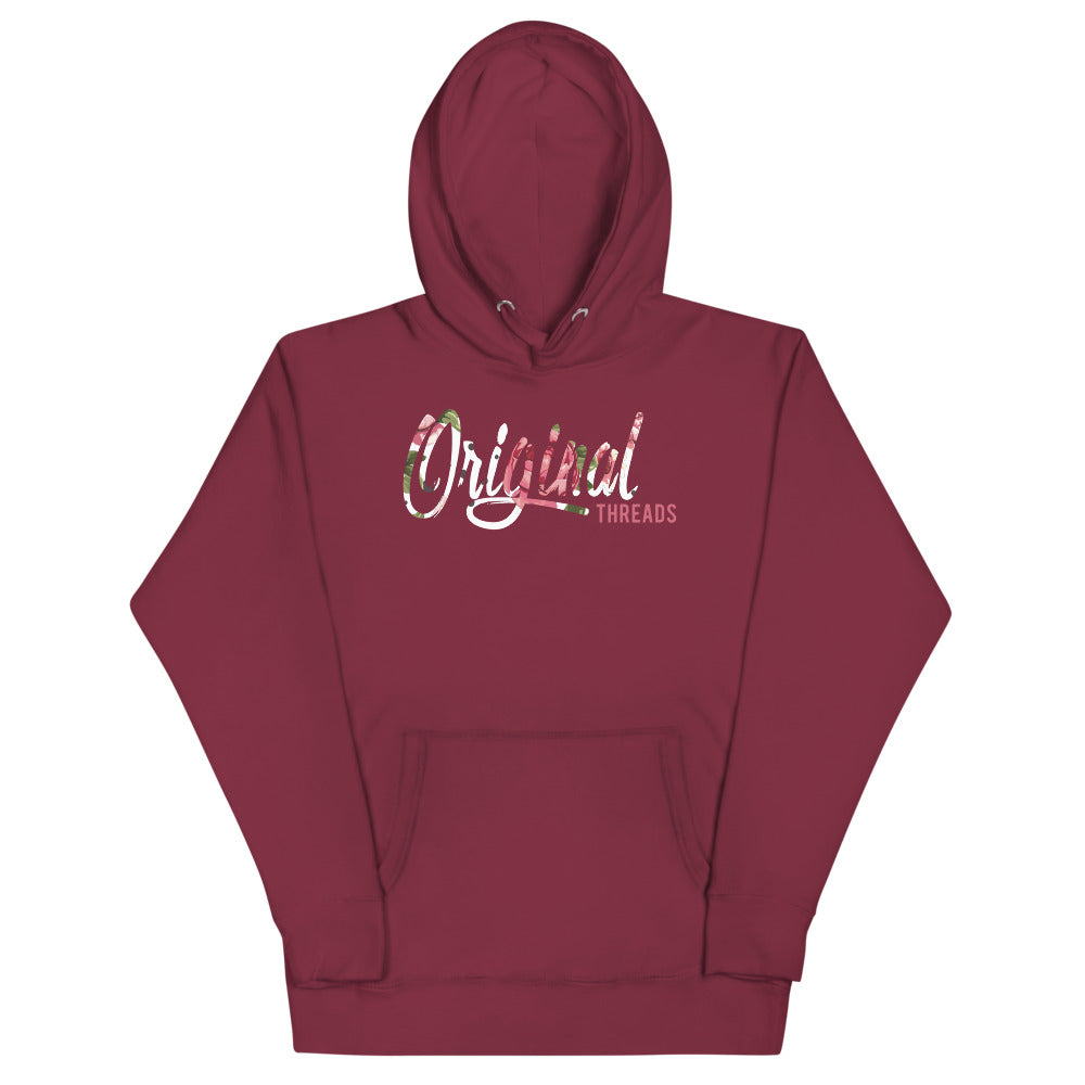 ORIGINAL THREADS LOGO HOODIE (MAROON)