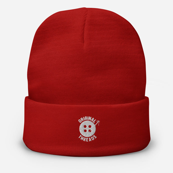 RED LOGO BEANIE